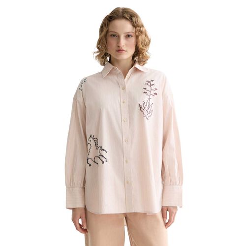 Scotch & Soda Embroidery Girlfriend Shirt